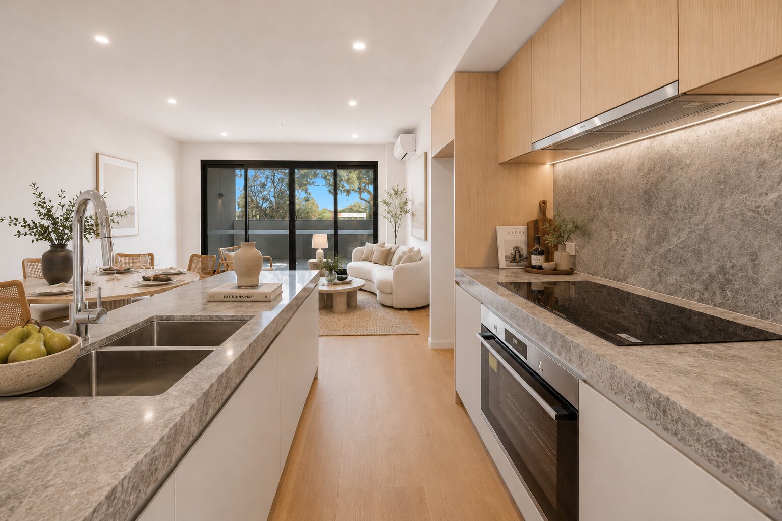 Living, Dining, Kitchen 1
